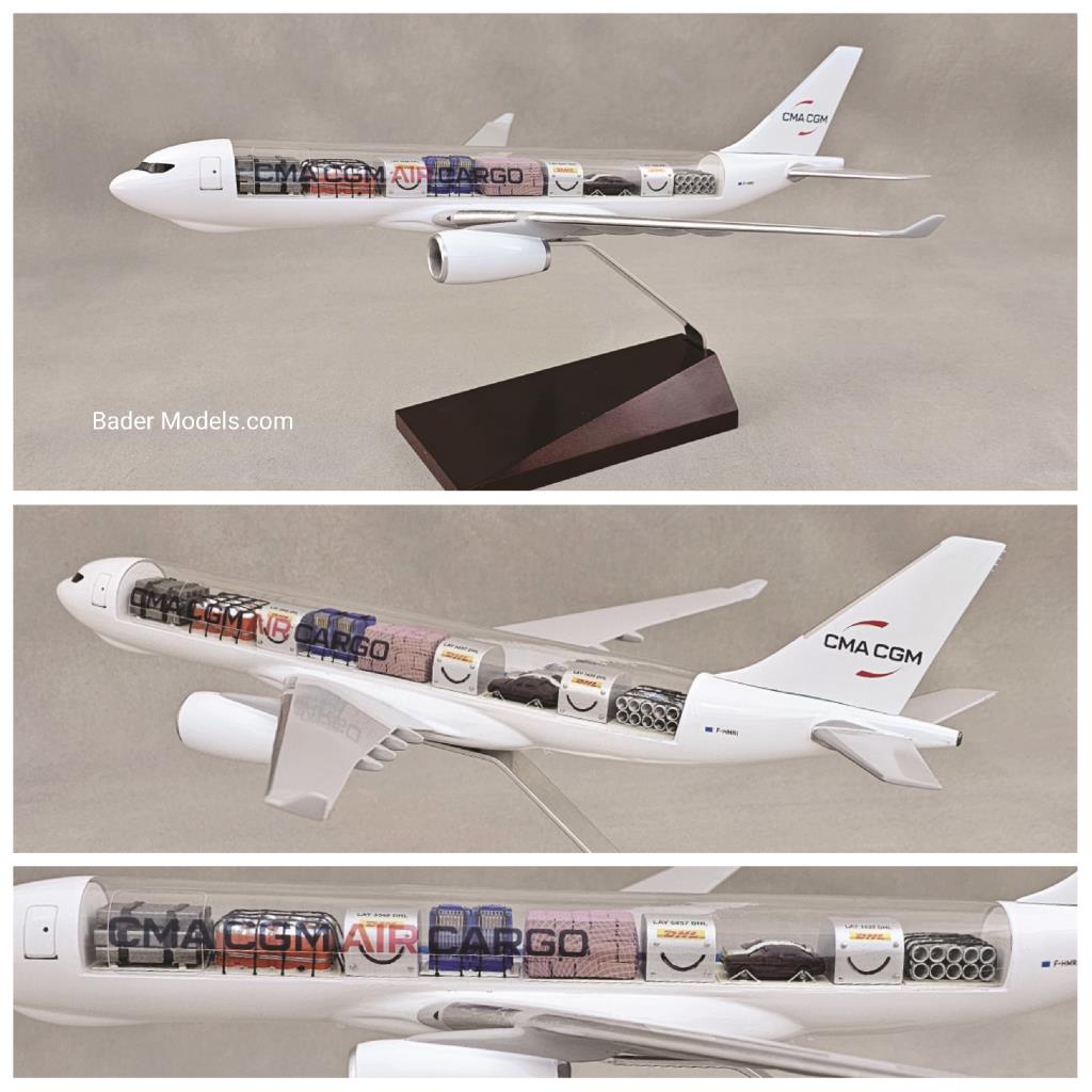 CMA CGM - A330-200F - (1:144) - 180° Clear Top